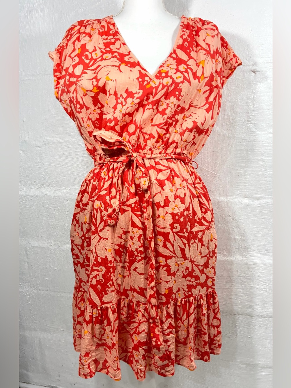 GAP FLORAL PULLOVER DRESS